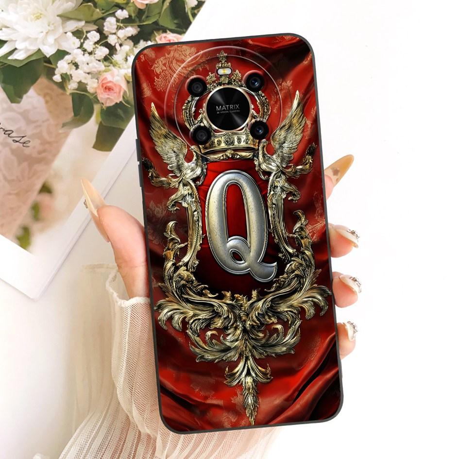 Чехол для Honor X9 5G Модный с начальными буквами и короной Мягкий силикон Защитная крышка для объектива Для Honor Magic 4 Lite Чехол HonorX9 Capa