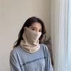 Neck Protection Women's Ear-mounted Masks Hanging Ear Neck Cover Knitted Bib  Autumn Winter