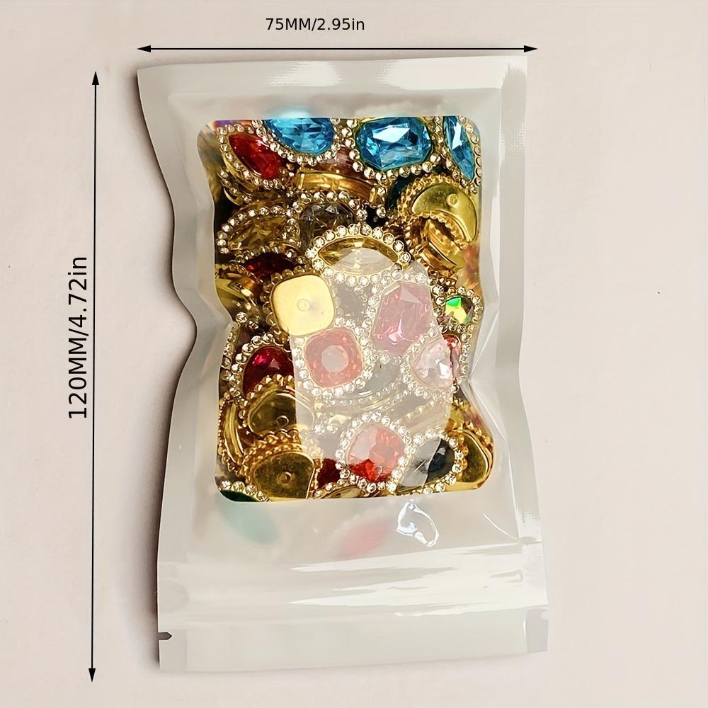 Набор из 50 шт. украшений из хрустальных страз смешанных цветов, металлические пришивные украшения с лапками для модной одежды, обуви, шляп, сумок, для DIY