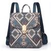 Женская новая этническая мода ретро клетчатый узор тренд высокое чувство мягкая прочная вместительная наплечная сумка-тоут рюкзаки