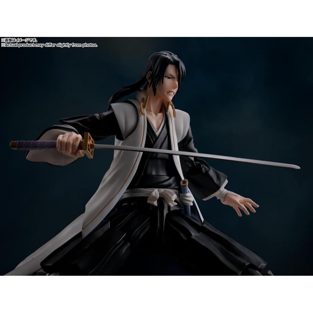 TAMASHII NATIONS SHFiguarts BLEACH Тысячелетняя кровавая война Курица Бьякуя Кучики Приблизительно. 155 мм подвижная фигурка из окрашенного АБС и ПВХ пластика