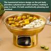 Кастрюля из нержавеющей стали с двойными ручками Тайская кастрюля Том Ям Кунг Быстрый нагрев Домашняя кастрюля для фруктов лосося закусок креветок