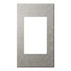Advanced Series Extra Metal Switch Plate for 1 Series Vibration Finish Silver WTA9601S