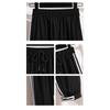Contrasting Striped Patchwork Sweatpants High-waisted Baggy Casual Pants