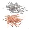 100x Curved Tube Copper Elbow Noodle Spacer Loose Beads Jewelry Making Craft