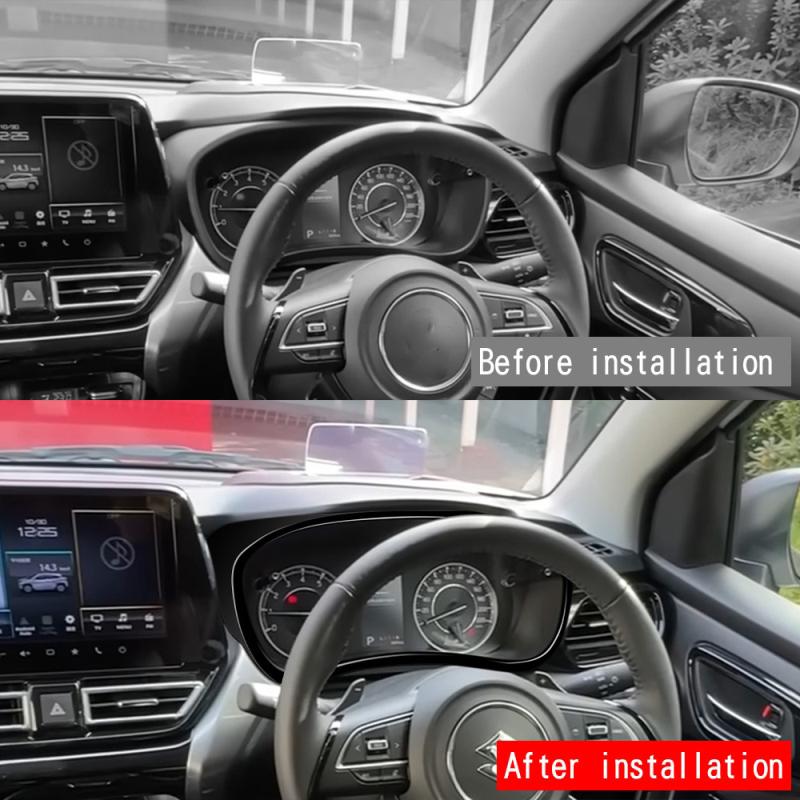 Для Suzuki Fronx WDB3S WEB3S 2025 2026 Аксессуары для интерьера ABS Углепластик Декоративная накладка на приборную панель и экран приборов