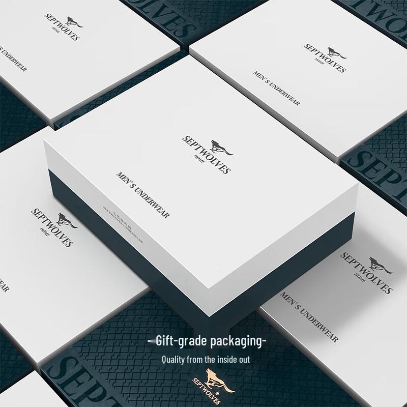 Мужские боксеры-брифы средней посадки из чистого хлопка Qipilang