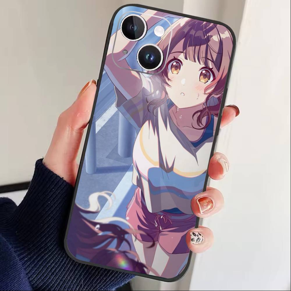 Чехол для телефона Love Live Накасу Касуми Для iPhone 16,15,14,13,12,17,Pro Max,Plus Силиконовый Черный Чехол