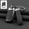 Leather Car Key Fob Case Cover Protector Holder Shell For VW Volkswagen Passat B8 Tiguan Magotan Golf Auto Keychain Accessories zq6