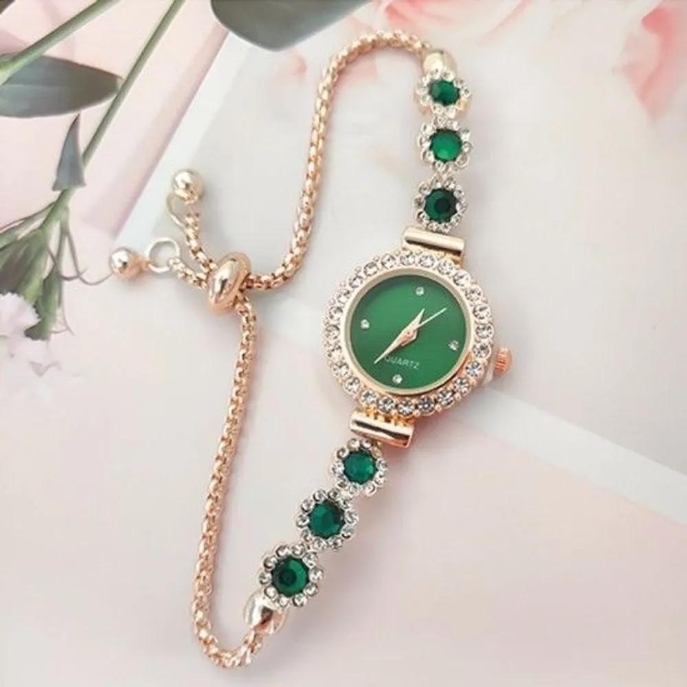 Наручные часы Слайд Анжела Женские Зеленые Наручные часы Зеленый Слайд