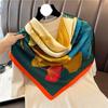 90cm Travel Sunscreen Versatile Large Square Scarf Shawl Headscarf Neck Protection Scarf Decoration For All Seasons
