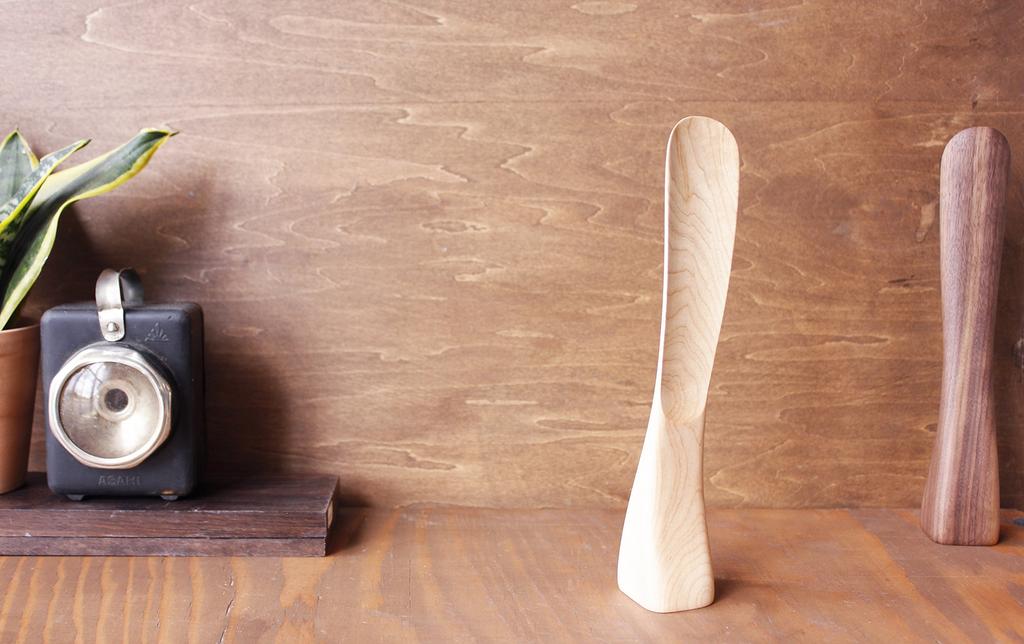 Yamato Kogei Shoehorn Stand Type Walnut Made In Japan YK15-118