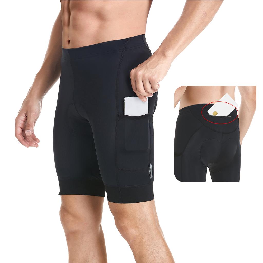 Мужские велосипедные шорты с мягкой подкладкой и 3 карманами, дышащие велосипедные шорты, колготки