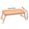 Foldable Legs Foldable Dining Table Bamboo Material Breakfast Serving Tray  Living Room