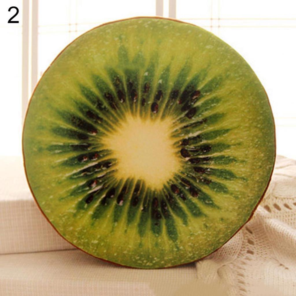 Мягкая круглая подушка плюшевая подушка оранжевый киви арбуз фруктовые игрушки подушка для сиденья KTY