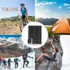 Солнечное зарядное устройство с высокой эффективностью, выходом USB, водонепроницаемое, быстрая зарядка, надежное многофункциональное зарядное устройство для нескольких устройств