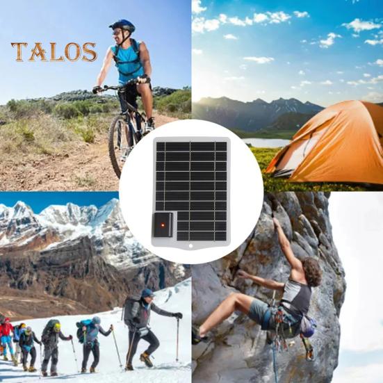 Солнечное зарядное устройство с высокой эффективностью, выходом USB, водонепроницаемое, быстрая зарядка, надежное многофункциональное зарядное устройство для нескольких устройств