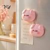 Resin Fridge Magnet 2Pcs Pink Pig Head Refrigerator Magnet, Cartoon Magnetic Note Holders Decoration, Memo Photo Holder for Kitchen Office Whiteboard