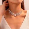 Сияющий набор ожерелья и серег Кристалл Кристальный набор ожерелья Свадебный набор украшений из страз Банкет