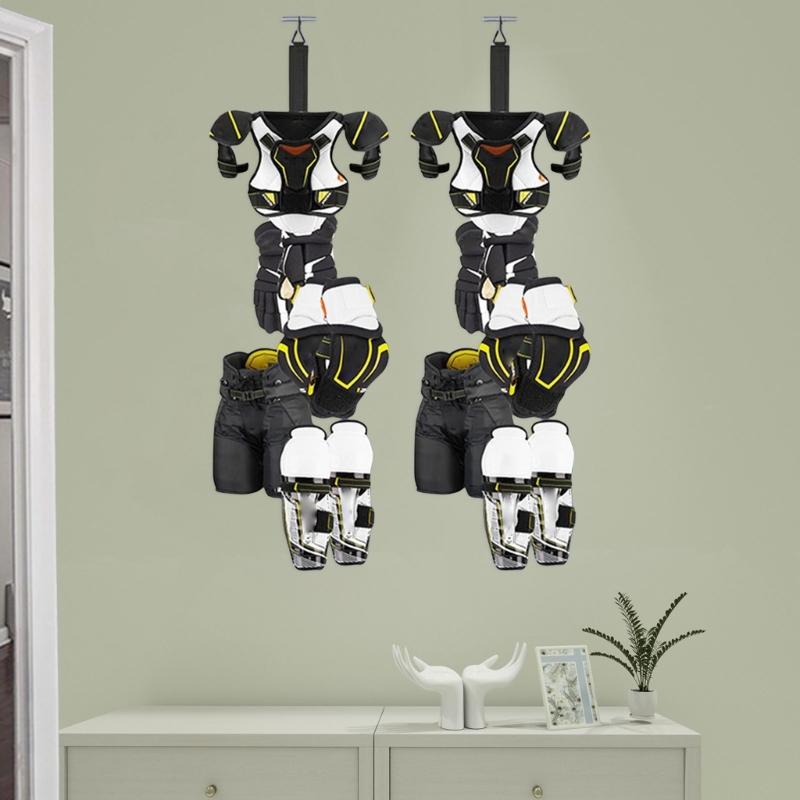 Стойка для сушки хоккейного инвентаря, переносная вешалка для хоккейной экипировки, органайзер для хоккейного инвентаря, катания на коньках, бейсбола