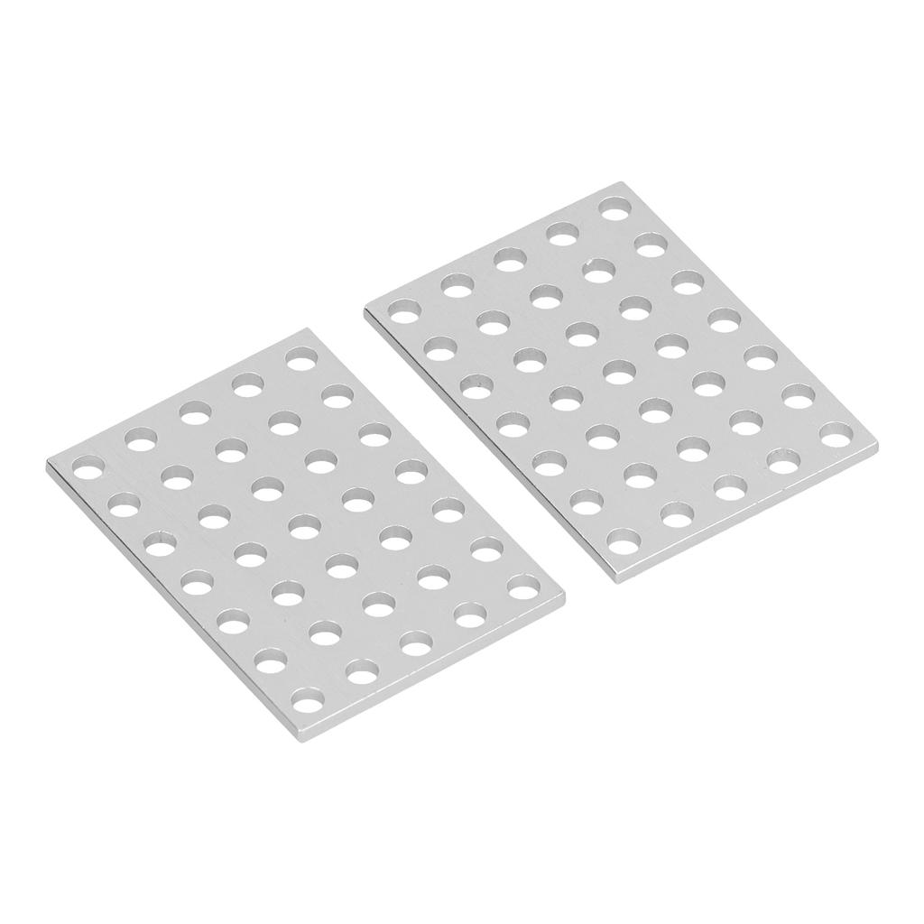 5 Packs Tie Plate Anti Rust Steel Flat Mending Repair Plate Corner Brace for Robots Wood