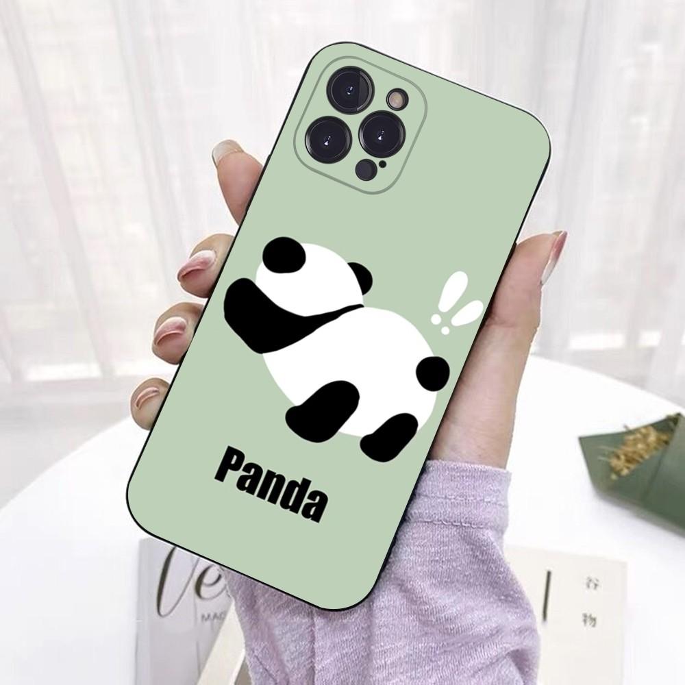 Чехол для телефона с милой пандой для iPhone 15, 6, 7, 8 Plus, 11, 12, 13, 14 Pro SE 2020 MAX Mini X XS XR, задняя крышка