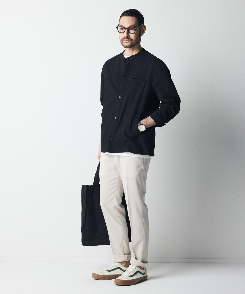 Stco [Лето] Плиссированная рубашка с эффектом прохлады (Double Wear) черный (Базовая посадка)_Sjpub01Nsb