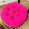 Extra Thick Fluffy Velvet Cushion Pad for Long Sitting - Large Round Chair or Floor Mat