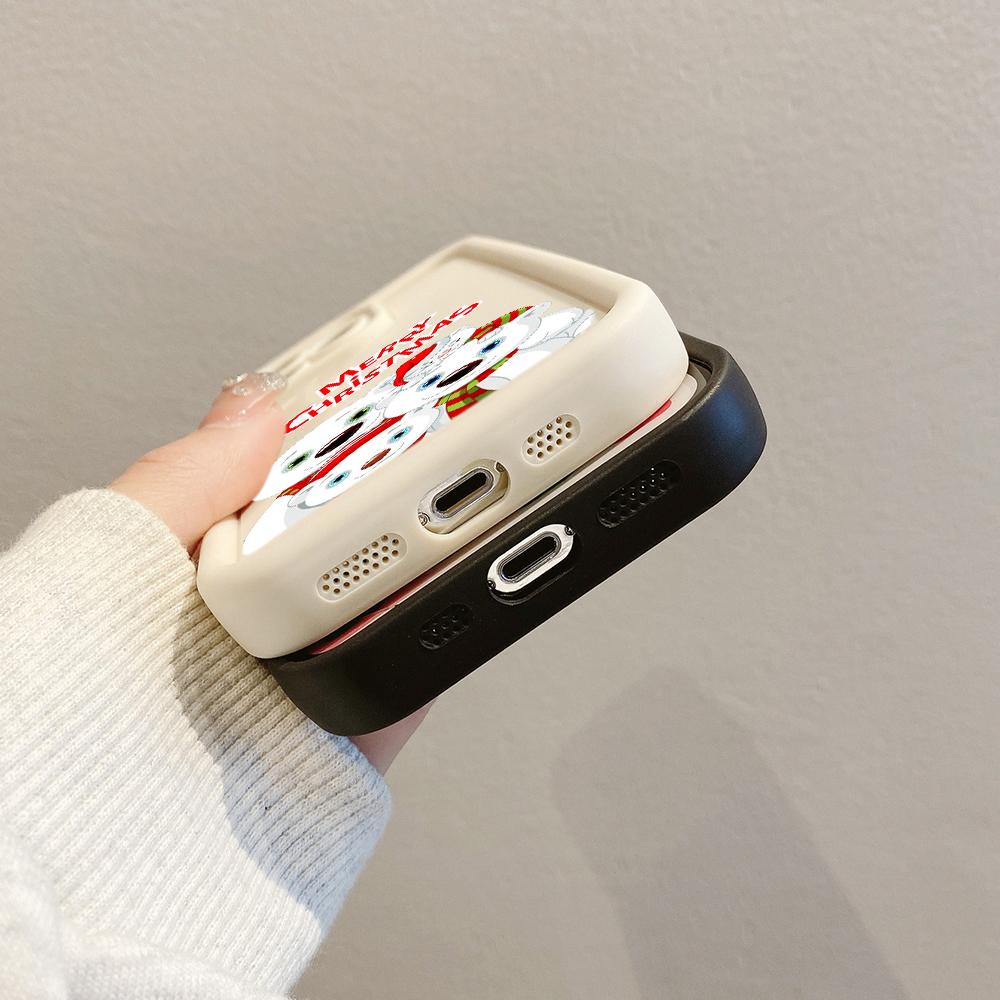 N101 Merry Christmas art Soft Angel Eyes Phone Cases для iPhone 16 15 14 13 11 Pro Max 8 7 6s Plus 12 mini XR XS Max SE Shockproof Cover