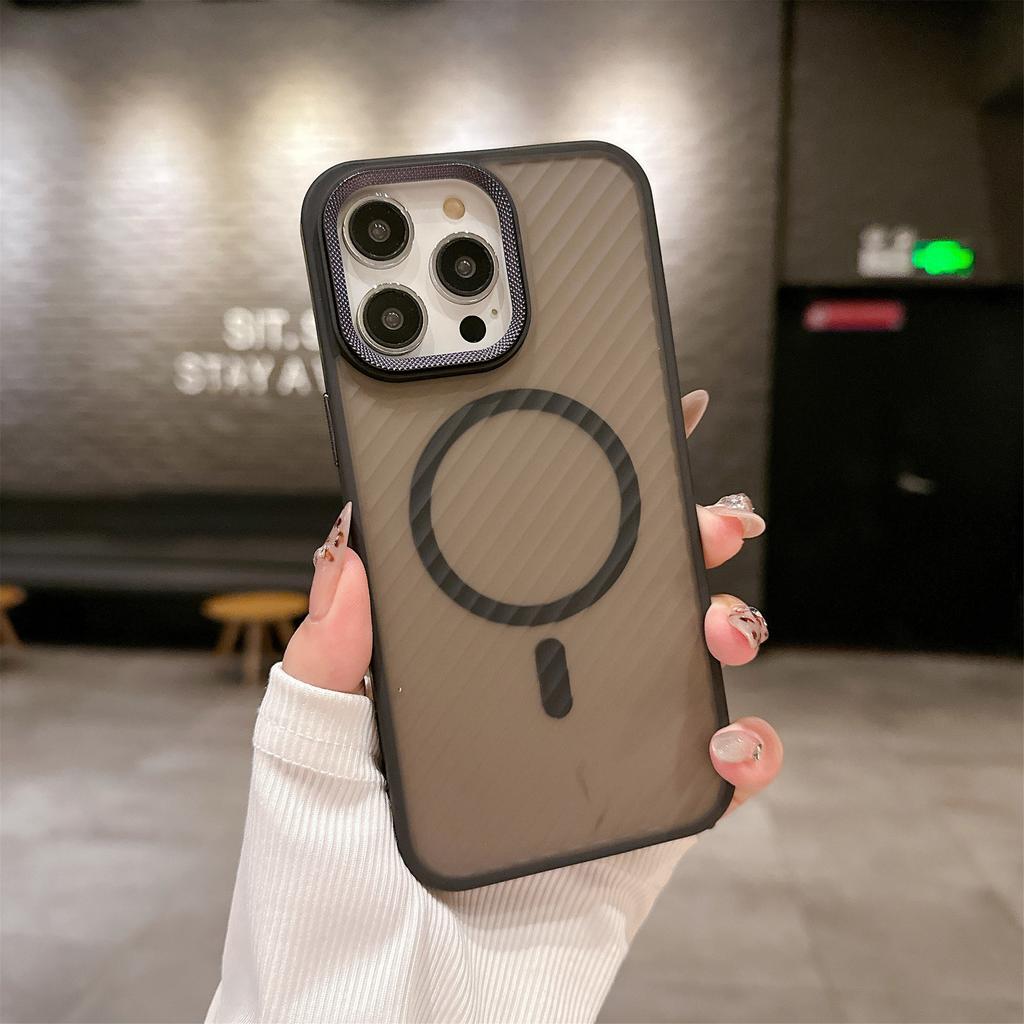 Применимо к iphone16 чехол для мобильного телефона с текстурой гофрированной кожи, твиловый, с магнитной защелкой, для Apple 15ProMax, матовый, противоударный, защитный чехол