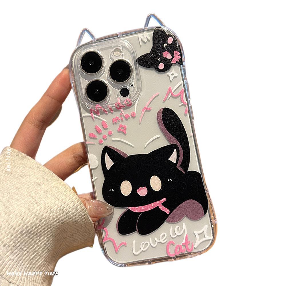 The New Models Are Compatible with Iphone16 Scaring Cats, IPhone 13 with Bracelet  IPhone 15 and Transparent Cat Ear Cases