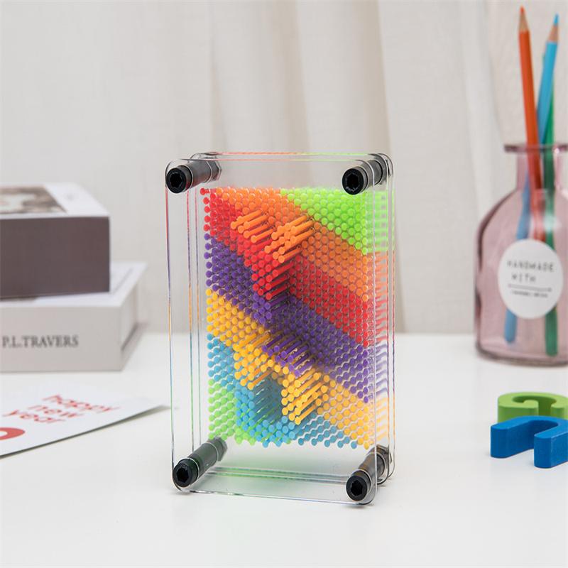 3D Clone Plastics Pin Antistress Art Clone Hand Shape Model Kid Toys Pinscreen Needle Board Sculptures Painting Carving Gift