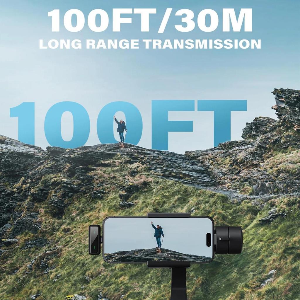 L6 Беспроводной петличный микрофон для мобильного телефона с ветрозащитным чехлом, мини-микрофон для аудио- и видеозаписи для мобильного телефона iPhone Android