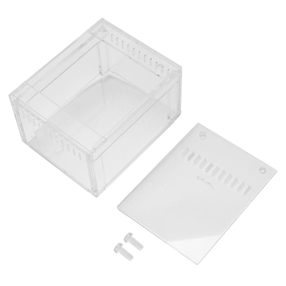 Acrylic Transparent Flameer Reptiles Insect Tank Breeding Box Pets Snakes Turtles Terrarium
