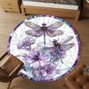 1PC Dragonfly Flowers Office Round Area Rug, Under Office Chairs Bedroom Living Room Home Decor, Carpet for Office -1110069