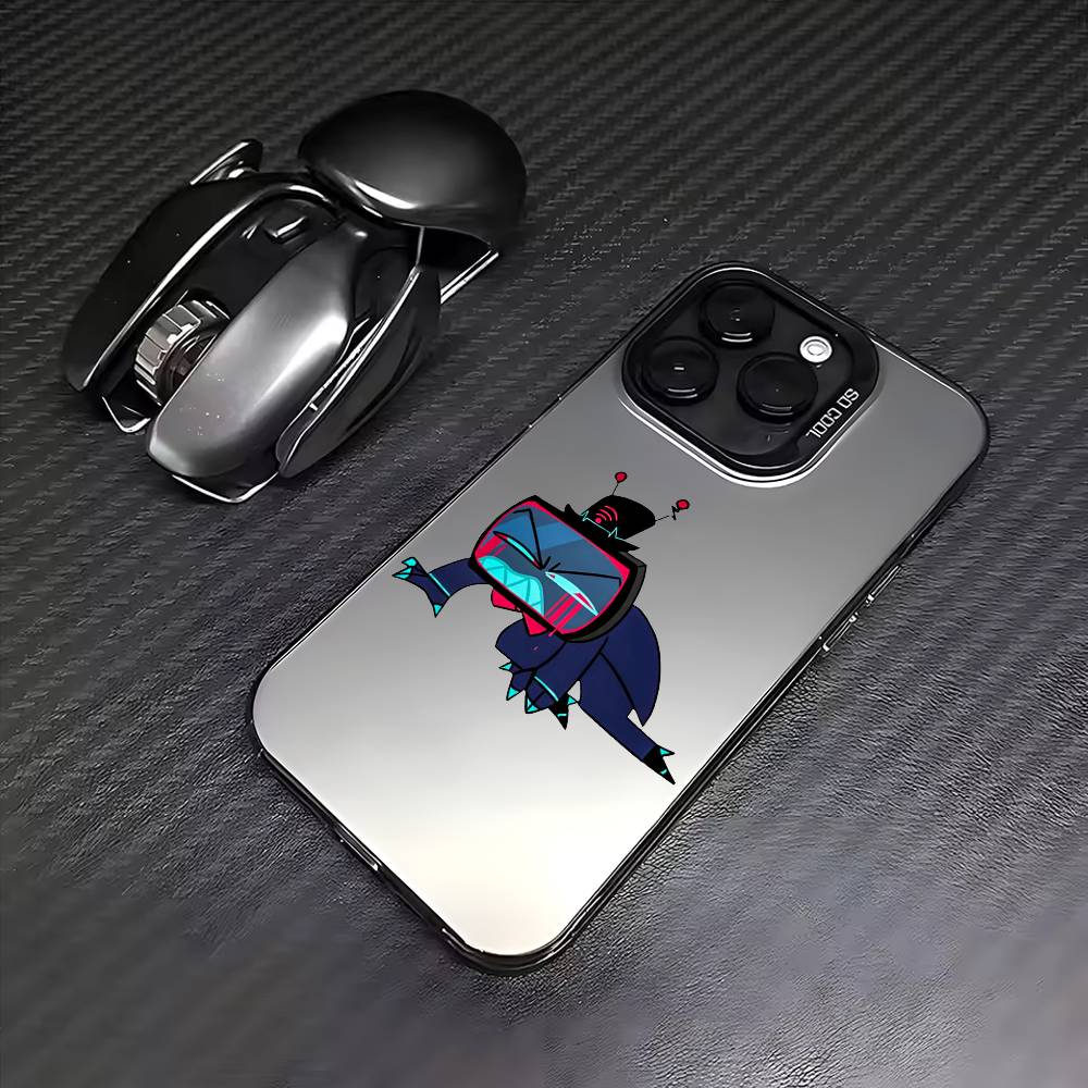 Vox H-Hazbin H-Hotel Цветной Серебристый Задний Чехол Для Телефона Для IPhone 17 16 15 14 13 12 11 Plus Pro Max Plus
