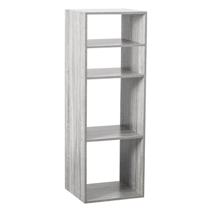Shelf 2 Compartments + 2 Shelves Mix Atmosphera - Gray