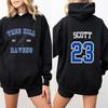 TREE HILL RAVENS Худи Один дерево Хилл Нейтан Скотт 23 Толстовка с капюшоном Северная Каролина Сериал Мужские Женские Худи Поклонники Oth Подарки