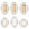 Frame DIY Accessories Doll House Supplies Unpainted Furniture Miniature Gate Dollhouse Door Window