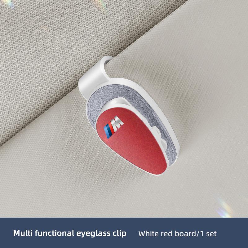 Multi functional Car Sun Visor Sunglasses Card Ticket Holder Glasses Clip Valve Cap For BMW X1 X2 X3 X5 X4 X6 X7 iX3 F20 F10 F07