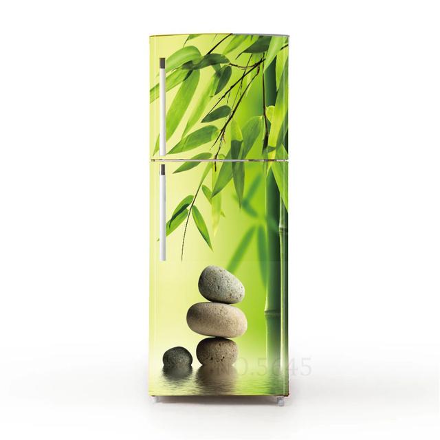 Ретро пляжные наклейки в горшках для покрытия холодильника, виниловая пленка для мебели, наклейка на обои, ПВХ Vinilo Frigorifico