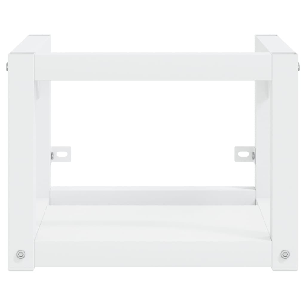 Bathroom Wall Mounted Washbasin Stand White 40 x 38 x 31 cm Iron