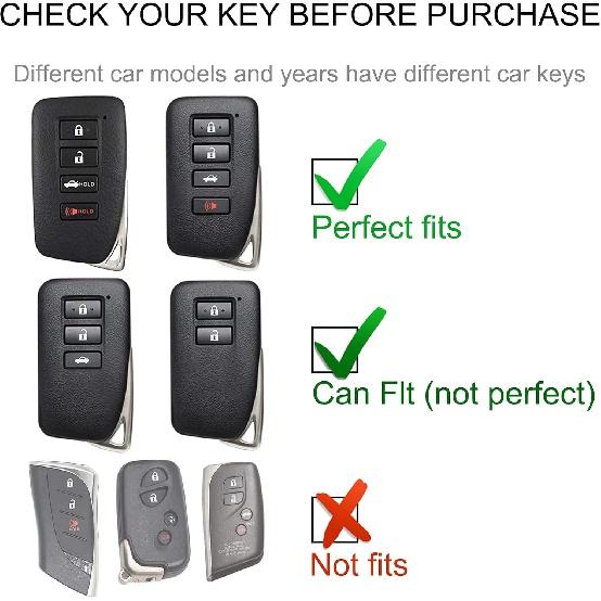 Чехол для брелока Lexus с брелком Lexus, чехол для автомобильного брелока, совместимый с защитой смарт-ключа Lexus RX ES GS LS NX RS GX LX RC LC