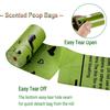 Dog Poop Bag, 1 Roll Biodegradable Dog Waste Bags with 1 Dispenser , Eco-Friendly Leak-Proof Pet Poop Bags for Doggy