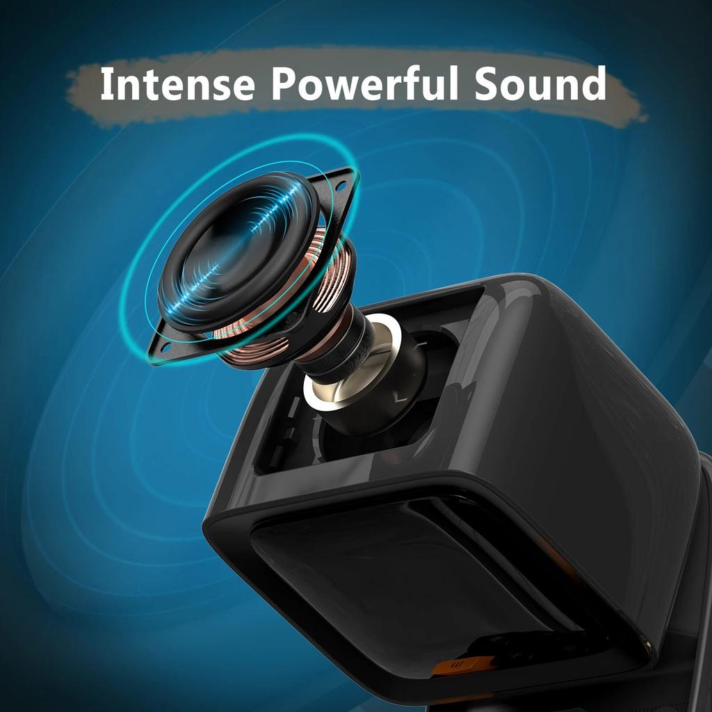 Беспроводная Bluetooth-колонка Pixel Art с выходной мощностью 15 Вт для игровой комнаты со светодиодным передним экраном 16X16, управляемым через приложение