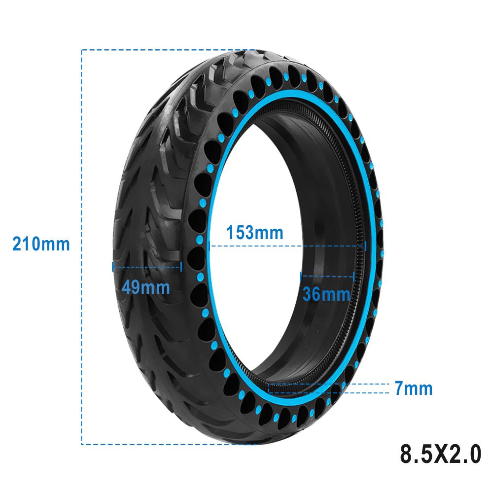 Твердая шина для электрического скутера Xiaomi M365 Pro Pro2, 8,5-дюймовая сотовая противоскользящая шина, 8,5-дюймовое колесо, взрывозащищенная твердая шина