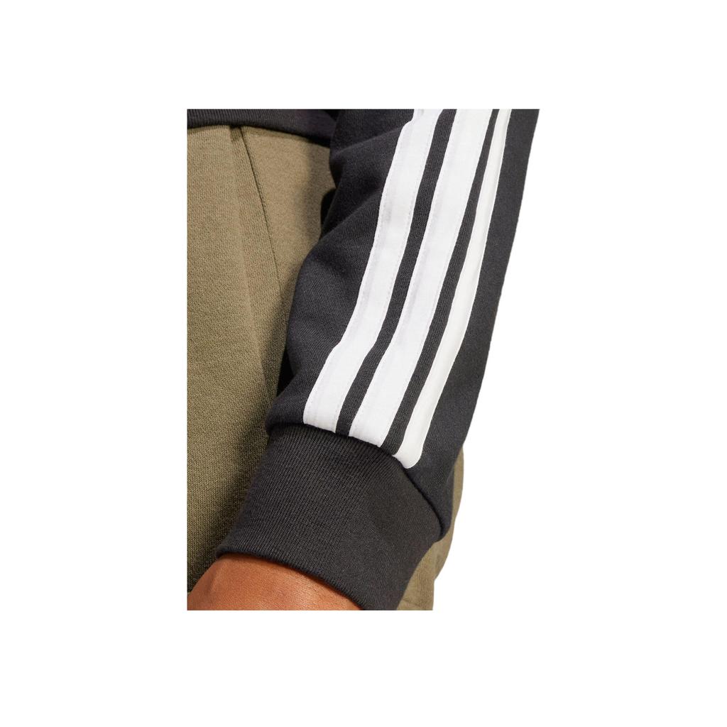 adidas 3S FT FZ HD Удобная мягкая ветрозащитная куртка с капюшоном на молнии с длинным рукавом Женская куртка черного цвета JE0052