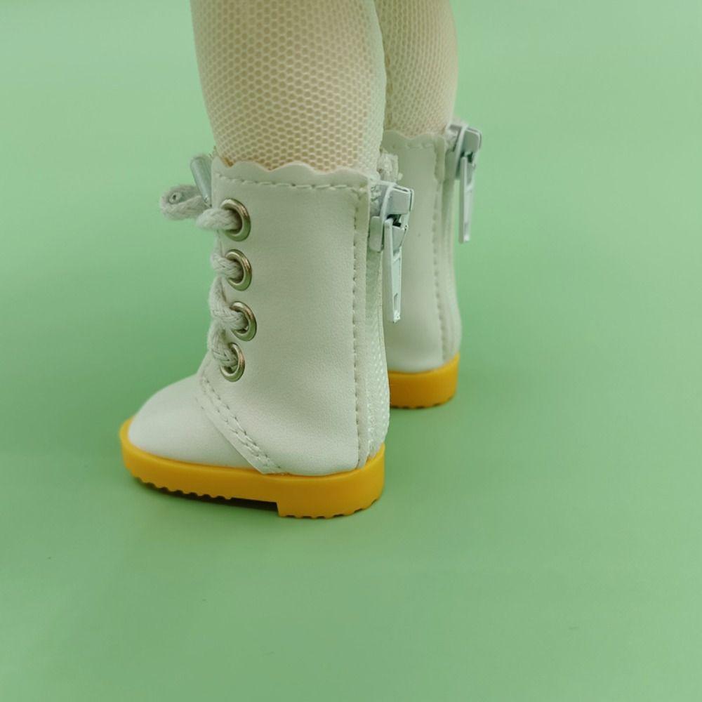 Mini 30cm Doll Leather Shoes Chain Boots 1/6 Bjd Doll Shoes Bjd Doll Chain Shoes  Children Toys