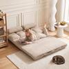 2-in-1 Floor Chair, Backrest, Adjustable, 102 x 73 x 60 cm, Beige