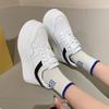 Мода 2024 Осень Женские Удобные Дышащие Нескользящие Однотонные Повседневные Кроссовки на Толстой Подошве для Ходьбы
